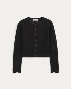 Lace-Knit Cardigan