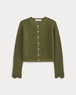 Lace-Knit Cardigan