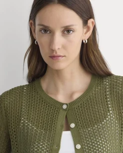 Lace-Knit Cardigan