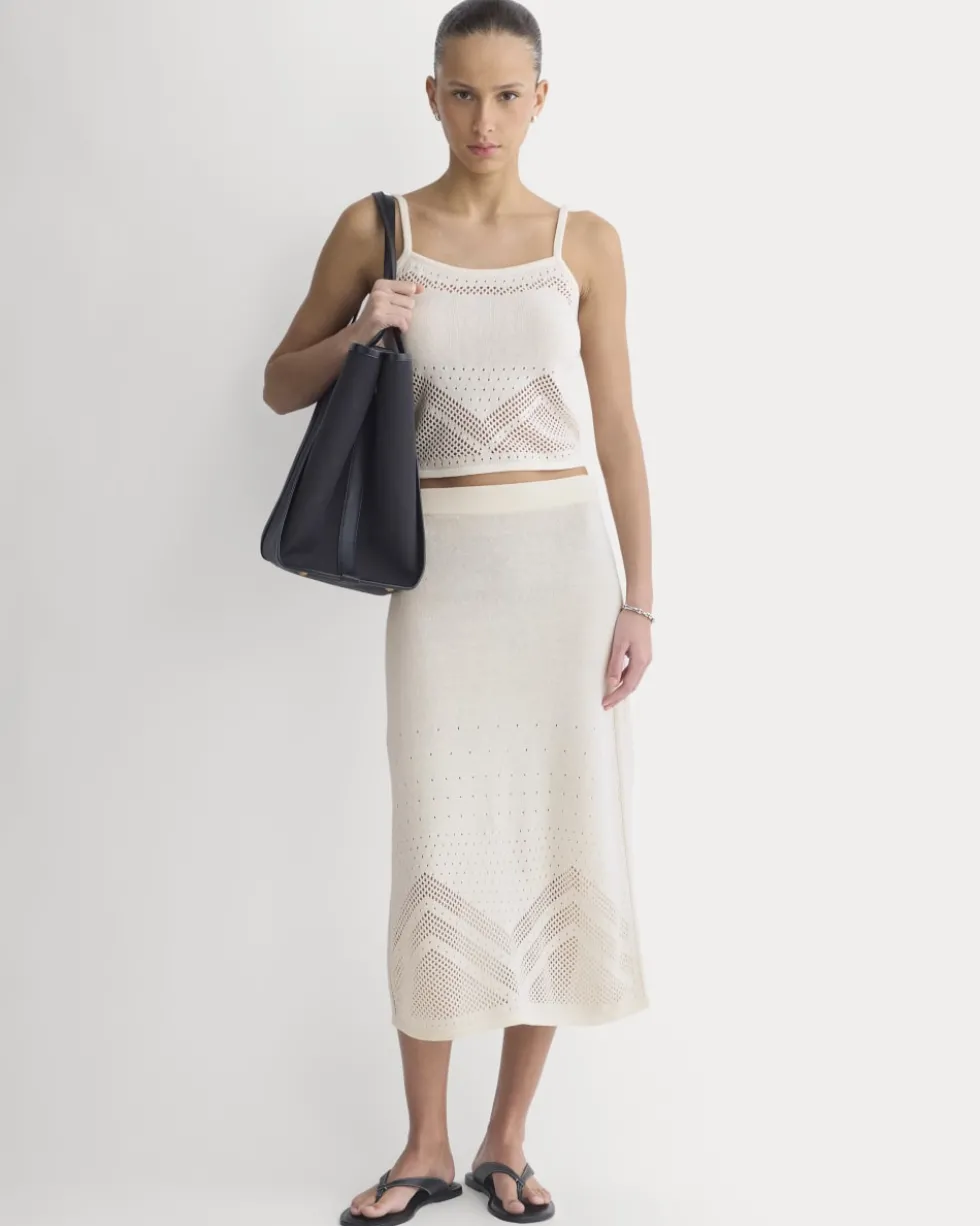 Lace-Knit Maxi Skirt