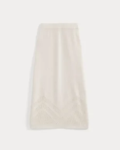 Lace-Knit Maxi Skirt
