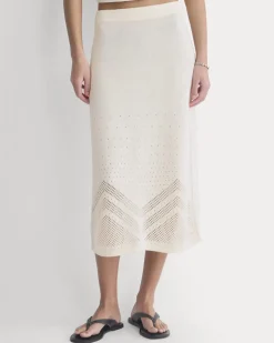 Lace-Knit Maxi Skirt
