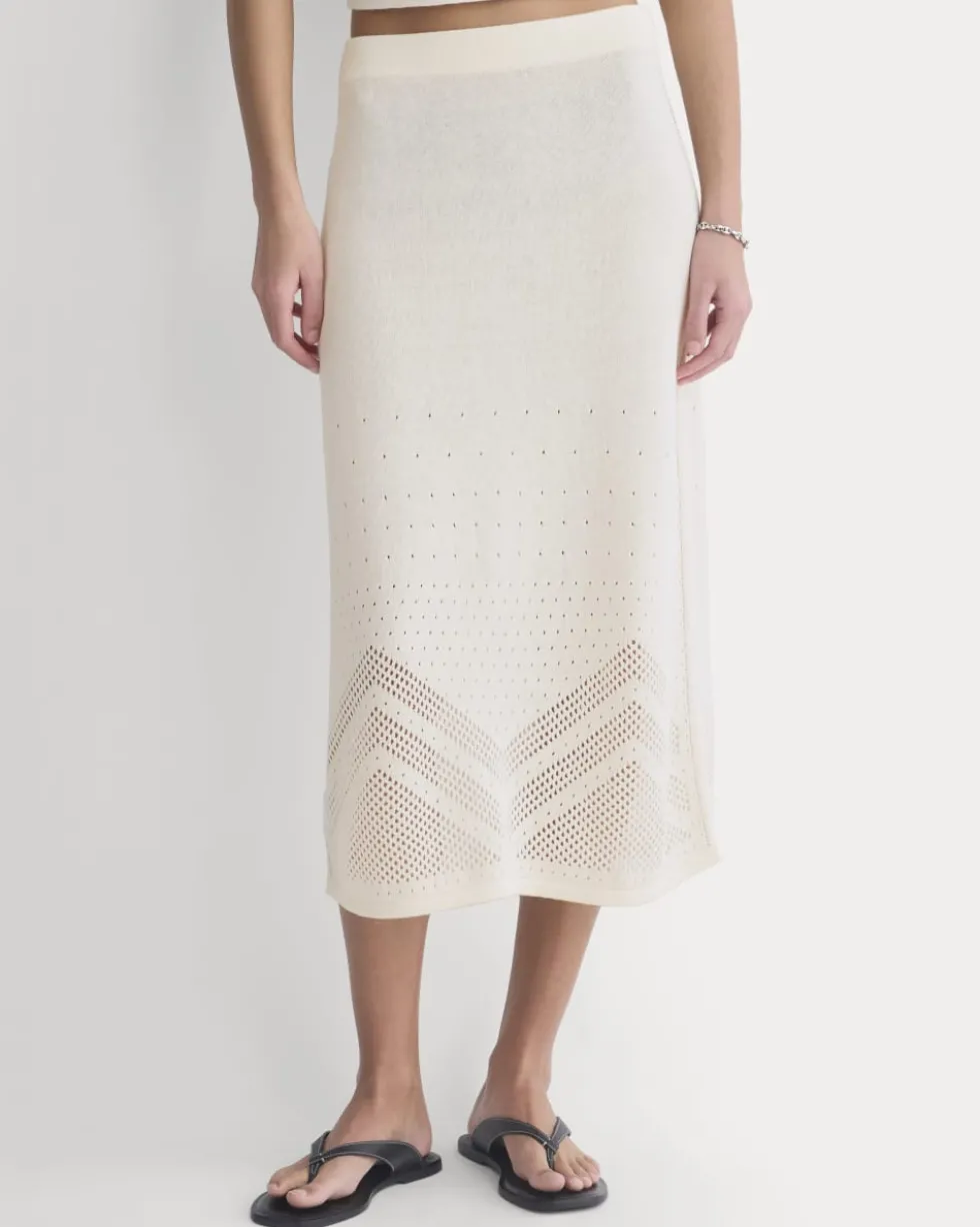 Lace-Knit Maxi Skirt