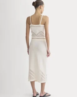 Lace-Knit Maxi Skirt