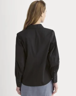 Lantern-Sleeve Shirt in Lightweight Cotton