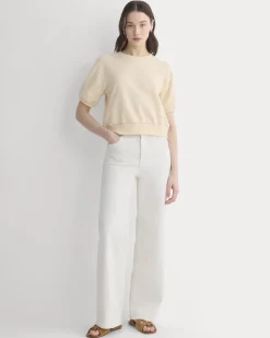 Lightweight Terry Blouson Short-Sleeve Crew