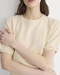 Lightweight Terry Blouson Short-Sleeve Crew