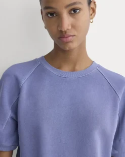 Lightweight Terry Blouson Short-Sleeve Crew