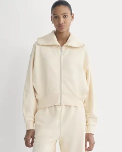 Lightweight Terry Cropped Full-Zip