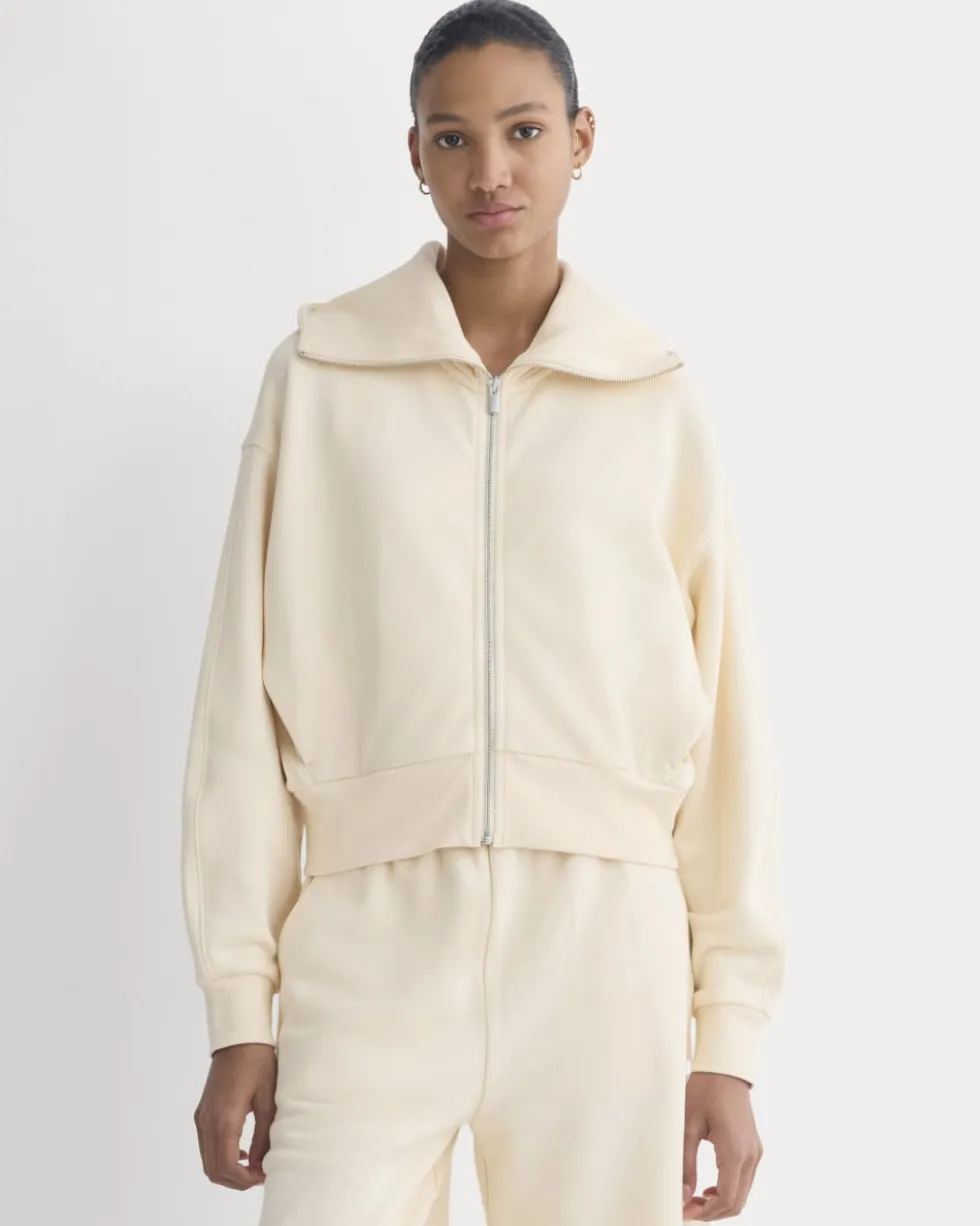 Lightweight Terry Cropped Full-Zip