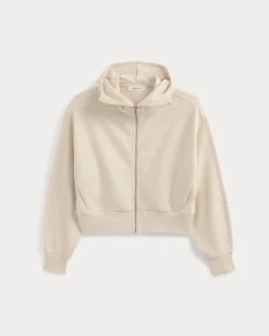 Lightweight Terry Cropped Full-Zip