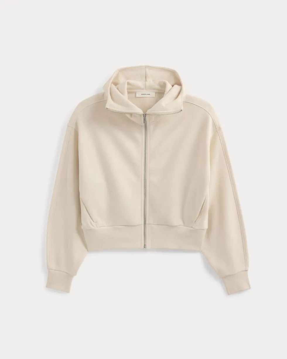 Lightweight Terry Cropped Full-Zip