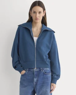 Lightweight Terry Cropped Full-Zip