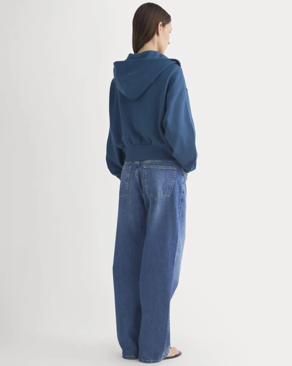 Lightweight Terry Cropped Full-Zip