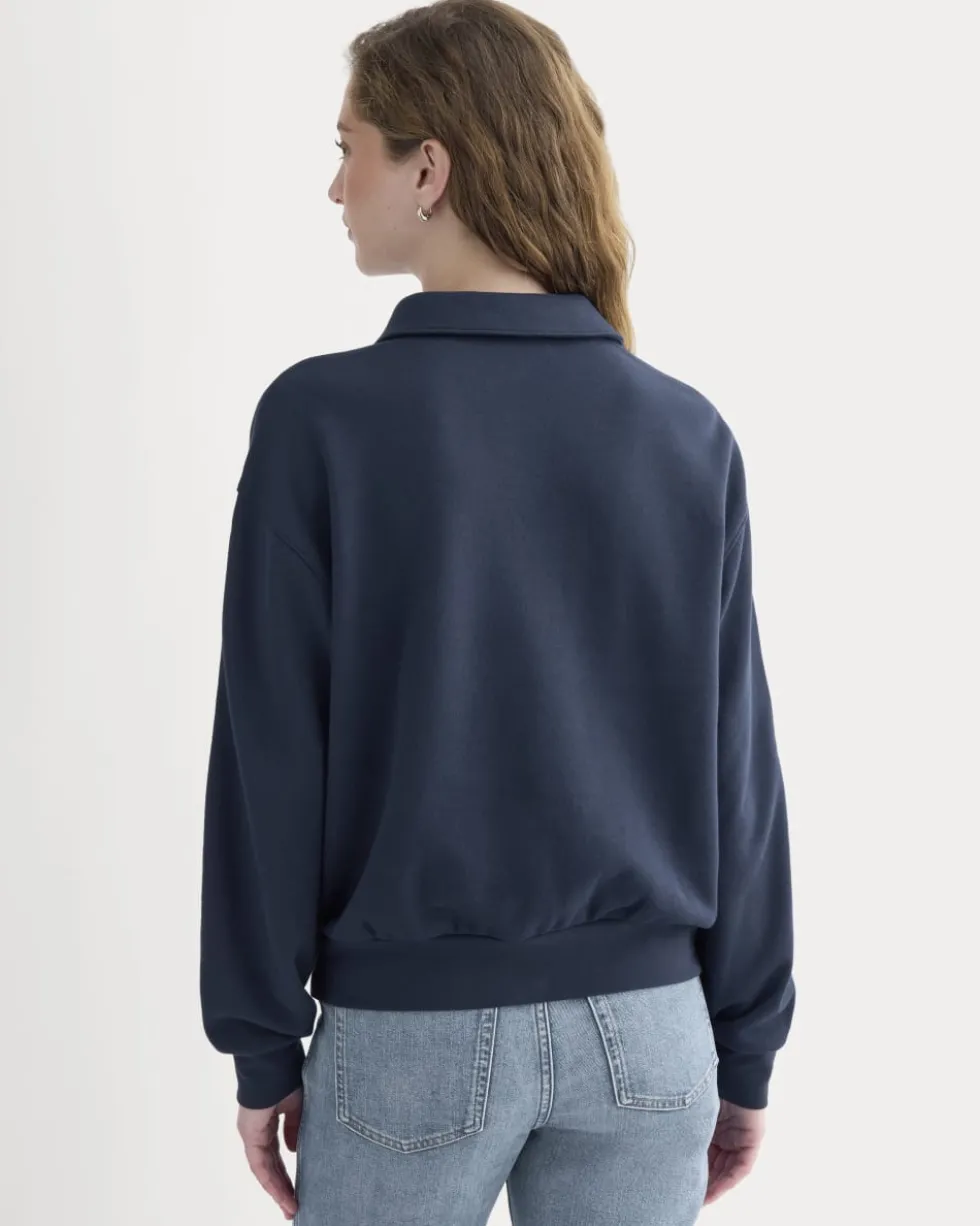 Lightweight Terry Polo Sweatshirt