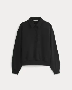 Lightweight Terry Polo Sweatshirt