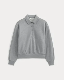 Lightweight Terry Polo Sweatshirt