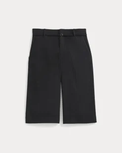 Long Tailored Short in Stretch Linen