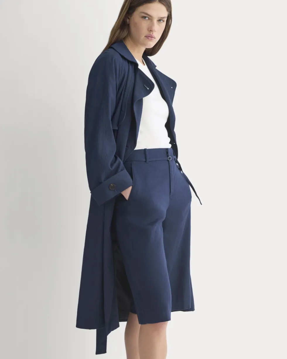 Long Tailored Short in Stretch Linen