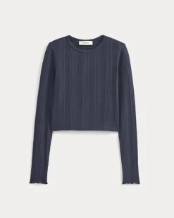 Lounge Rib Cropped Shirt