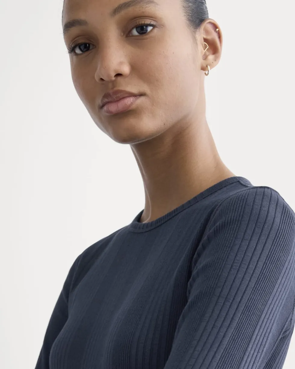 Lounge Rib Cropped Shirt