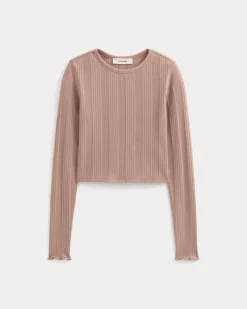 Lounge Rib Cropped Shirt