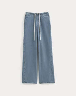 Low-Slung Tie-Front Jean