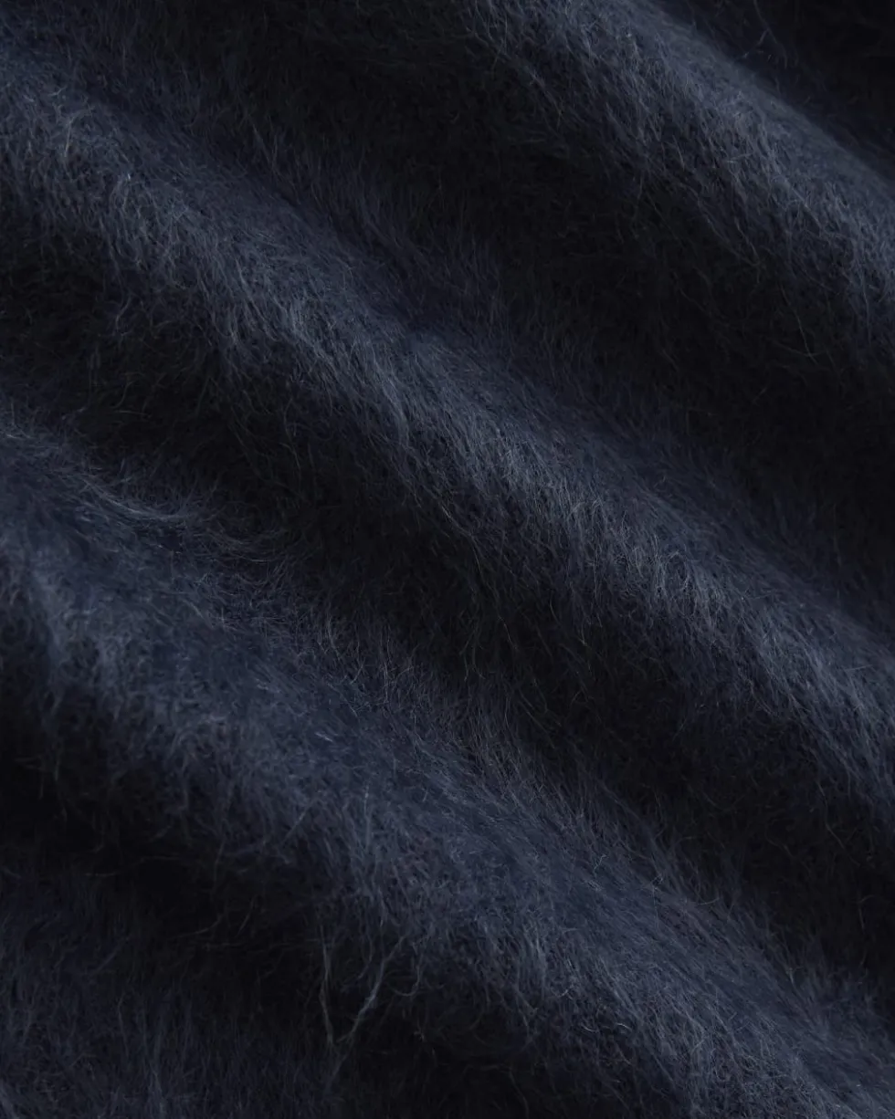 Lush Cashmere Cropped Polo Sweater