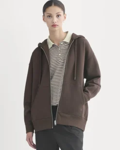 Luxe Fleece Oversized Full-Zip Hoodie