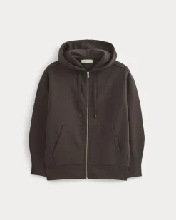 Luxe Fleece Oversized Full-Zip Hoodie