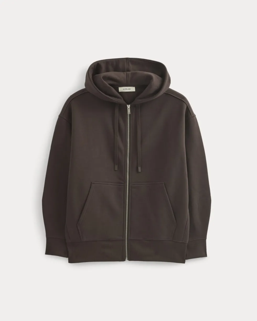 Luxe Fleece Oversized Full-Zip Hoodie