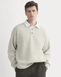 Luxe Fleece Rugby Polo