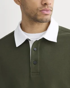 Luxe Fleece Rugby Polo
