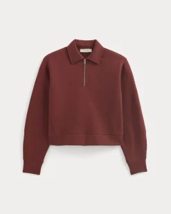 Luxe Fleece Zip Polo