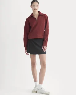 Luxe Fleece Zip Polo