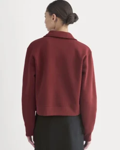 Luxe Fleece Zip Polo