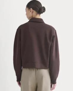 Luxe Fleece Zip Polo