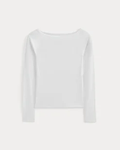 Luxe Rib Boatneck Top