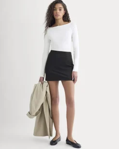 Luxe Rib Boatneck Top