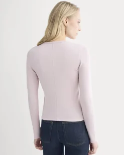 Luxe Rib Button-Up Top