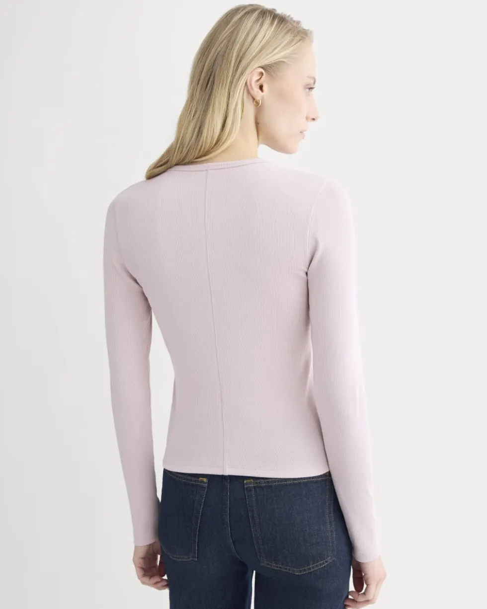 Luxe Rib Button-Up Top