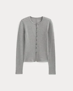 Luxe Rib Button-Up Top