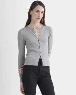 Luxe Rib Button-Up Top