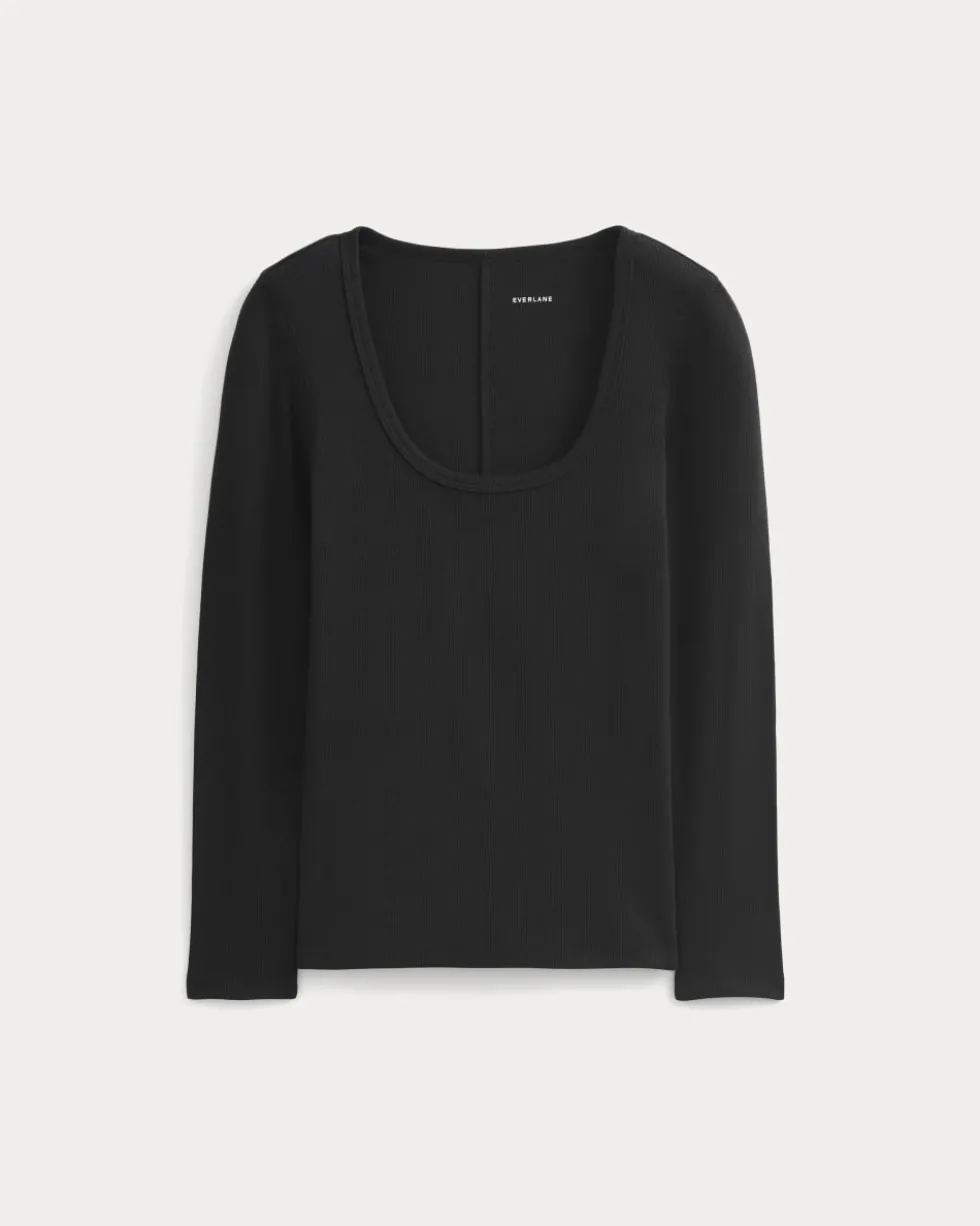 Luxe Rib Deep U-Neck Top