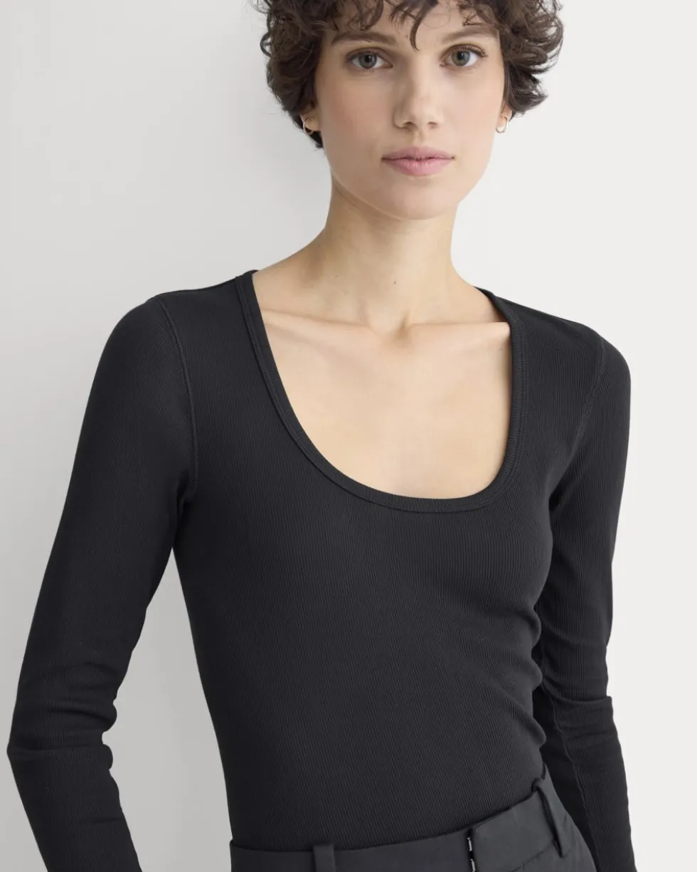 Luxe Rib Deep U-Neck Top