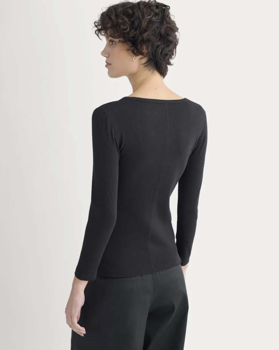 Luxe Rib Deep U-Neck Top