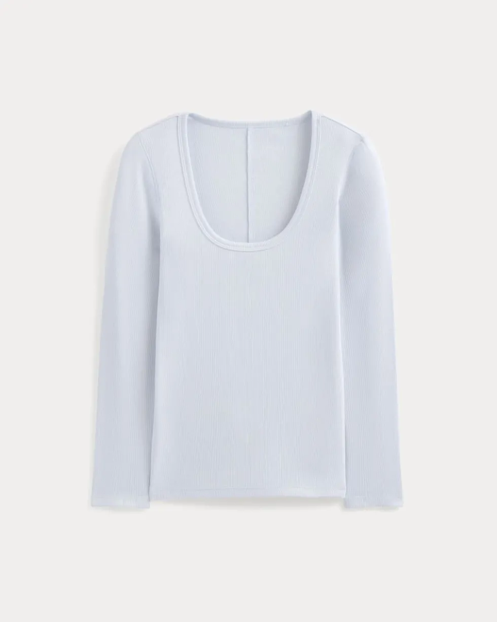Luxe Rib Deep U-Neck Top