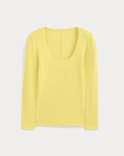 Luxe Rib Deep U-Neck Top