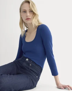 Luxe Rib Deep U-Neck Top