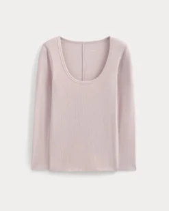 Luxe Rib Deep U-Neck Top